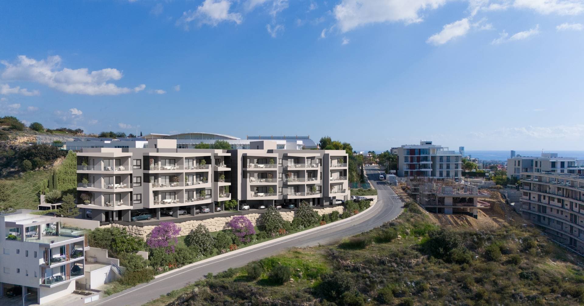 2-bedrooms apartments in Limassol, Cyprus.