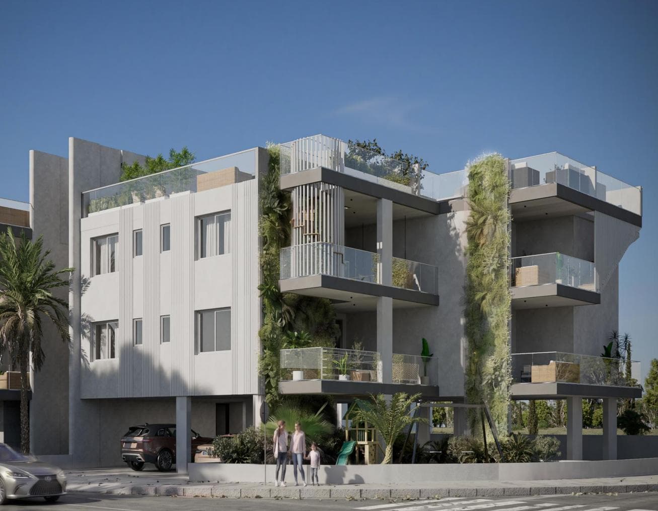 2-bedrooms apartments in Nicosia, Cyprus.