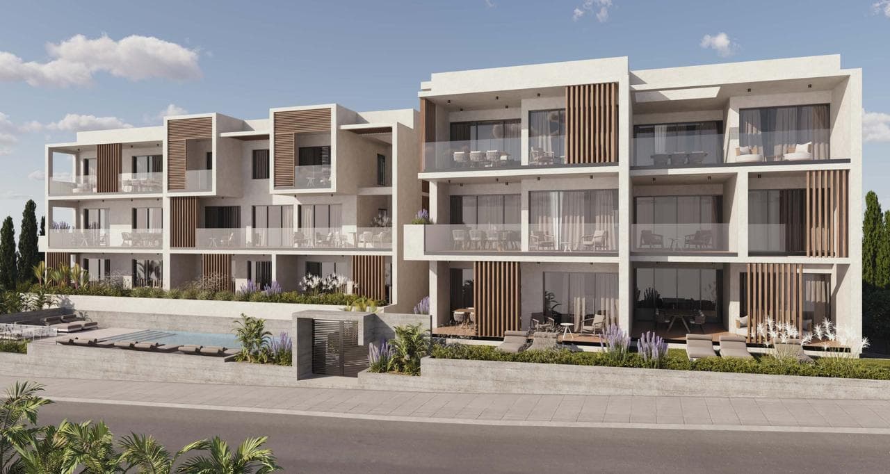 2-bedrooms apartments in Paphos, Cyprus.