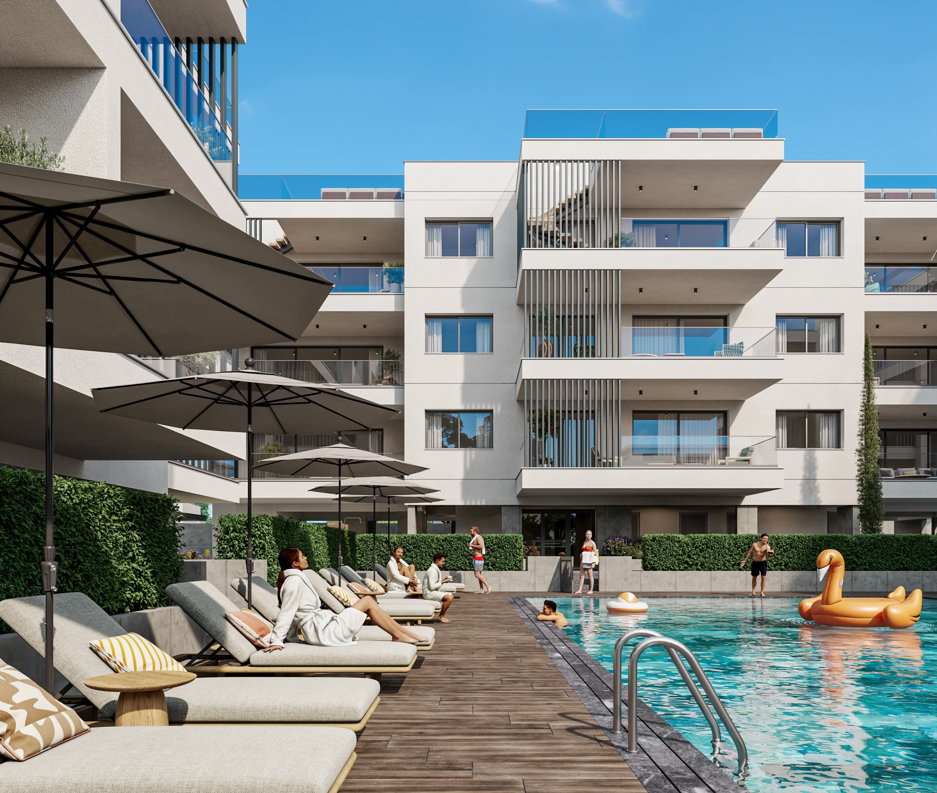 1-bedrooms apartments in Paphos, Cyprus.