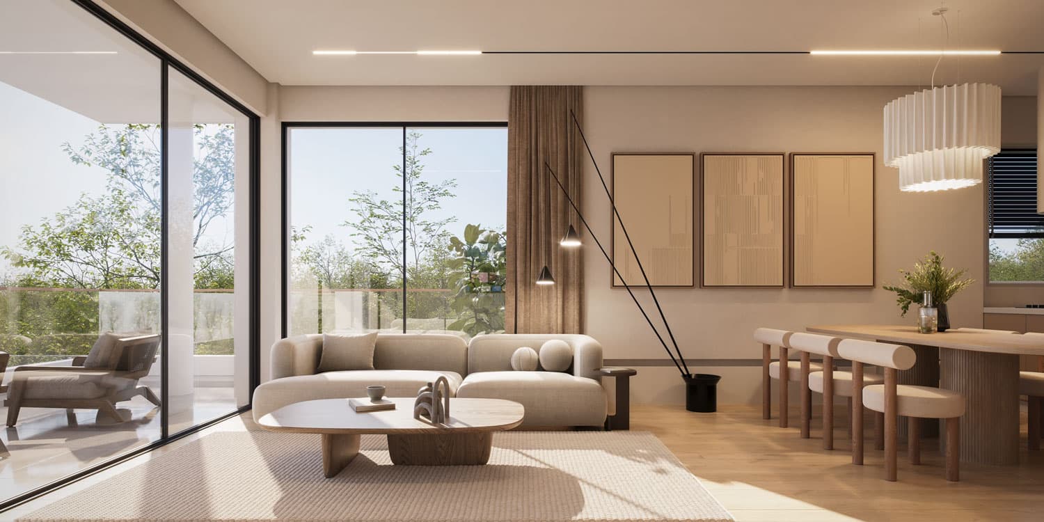 2-bedrooms apartments in Limassol, Cyprus.