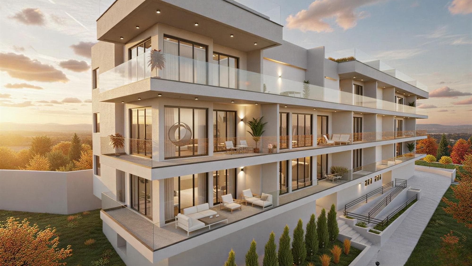 2-bedrooms apartments in Limassol, Cyprus.