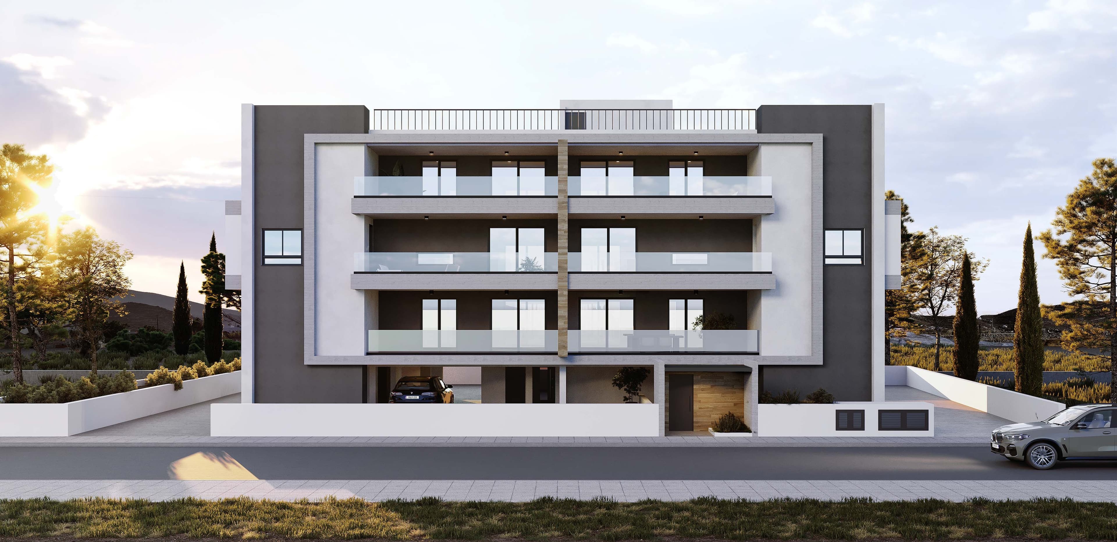 2-bedrooms apartments in Limassol, Cyprus.