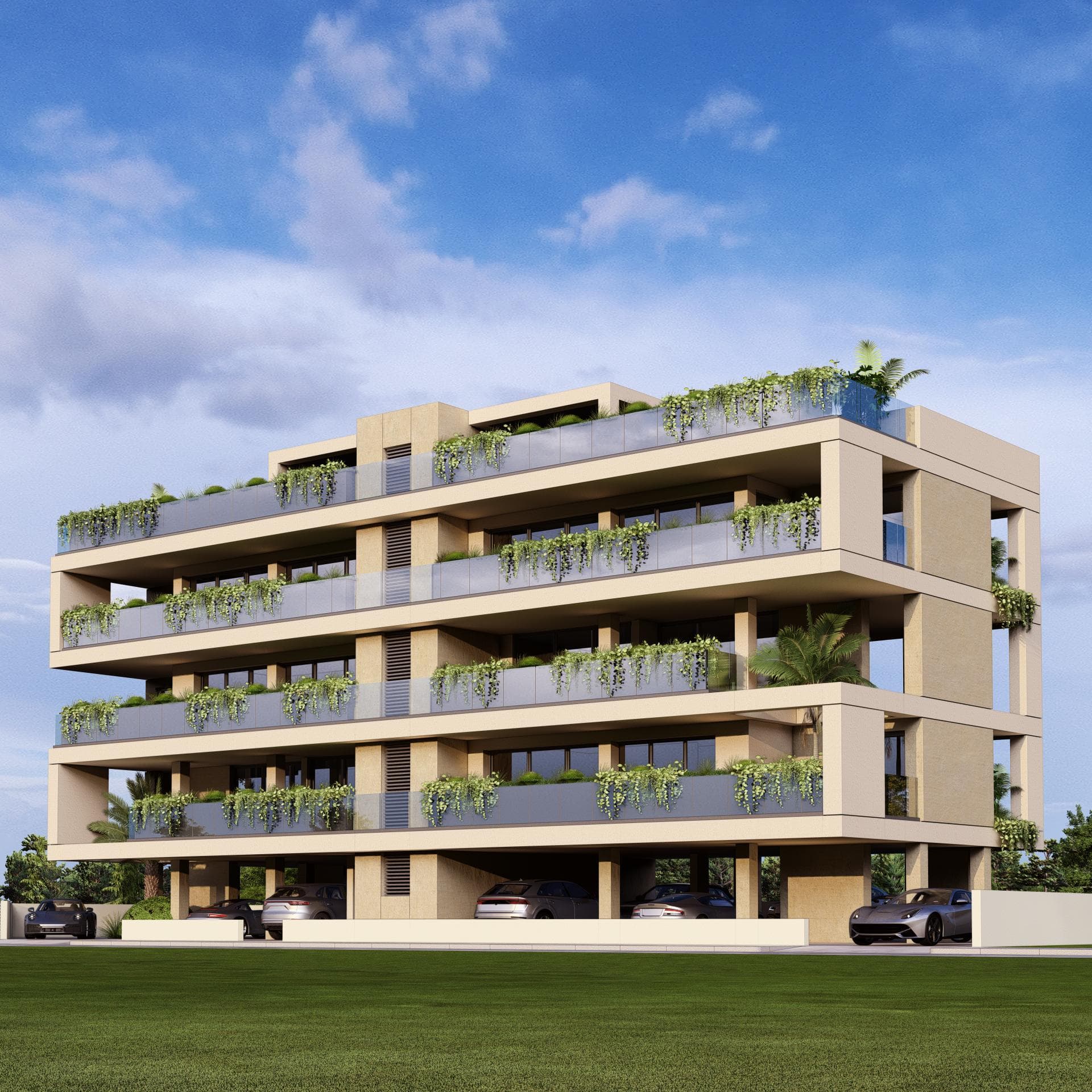 2-bedrooms apartments in Larnaca, Cyprus.