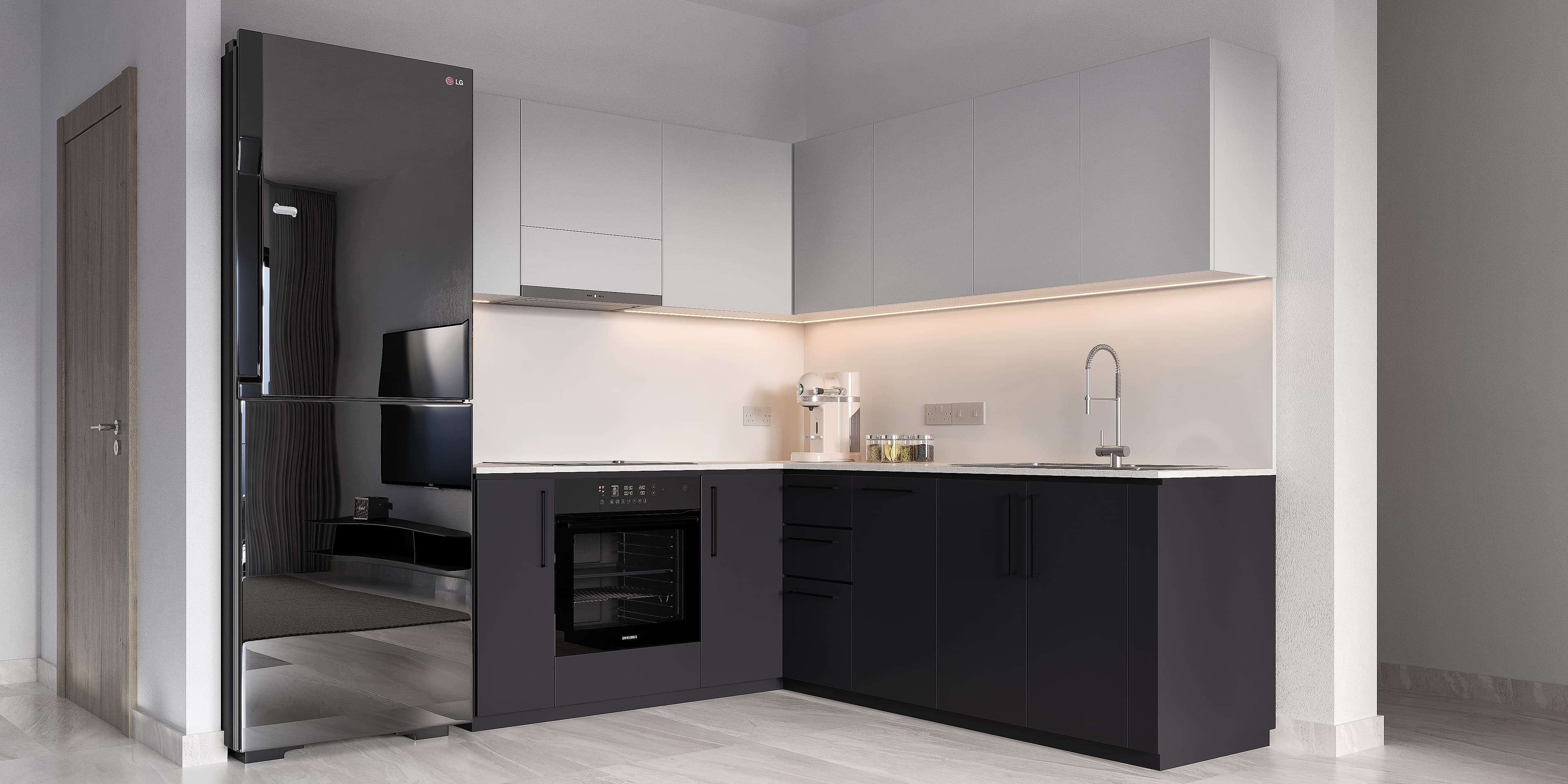 2-bedrooms apartments in Limassol, Cyprus.