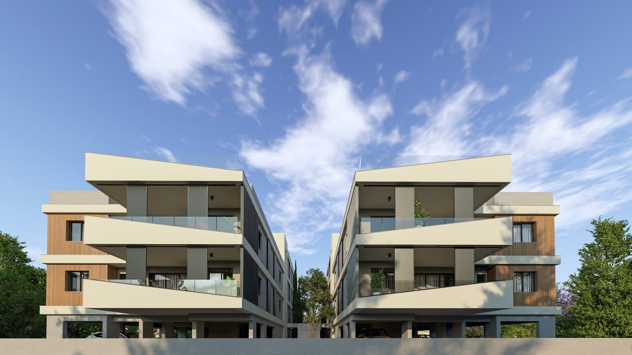 2-bedrooms apartments in Nicosia, Cyprus.