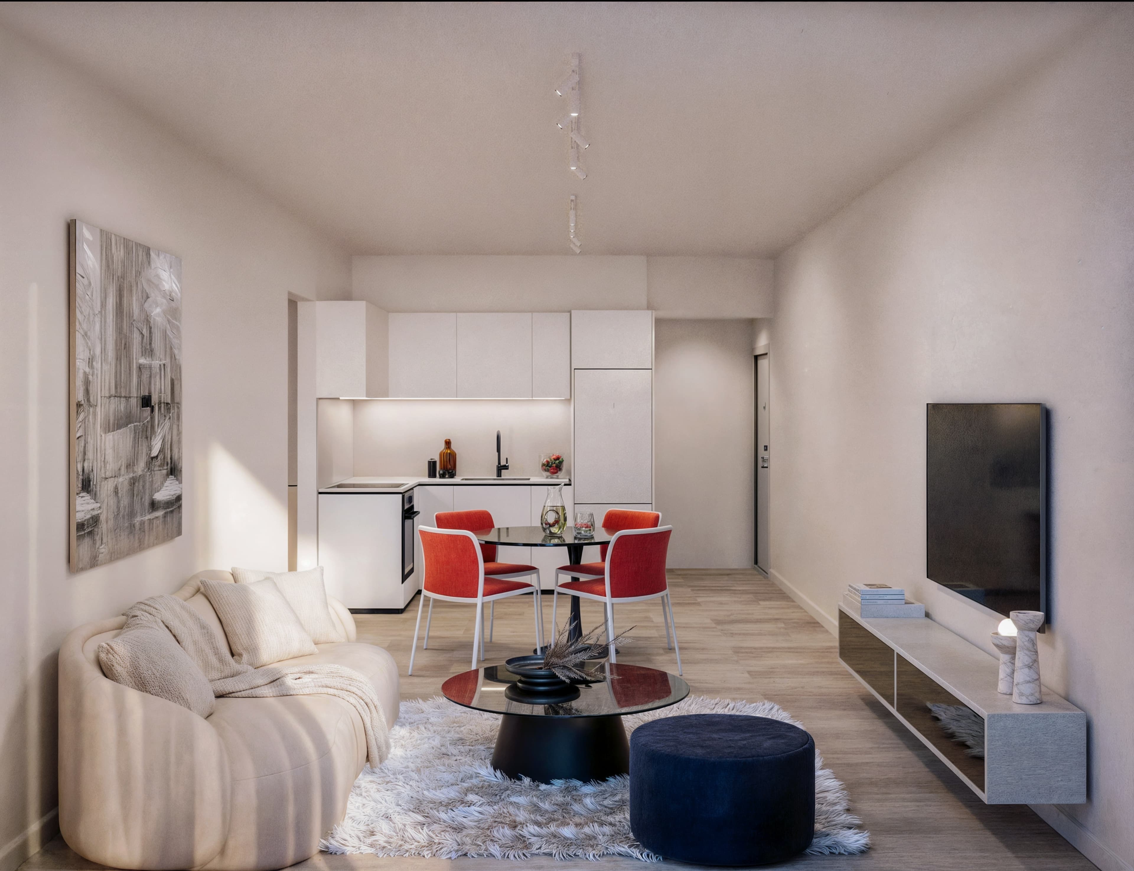 2-bedrooms apartments in Larnaca, Cyprus.