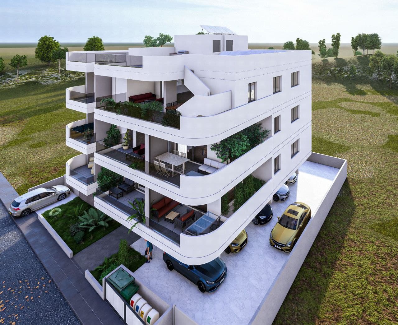 2-bedrooms apartments in Larnaca, Cyprus.