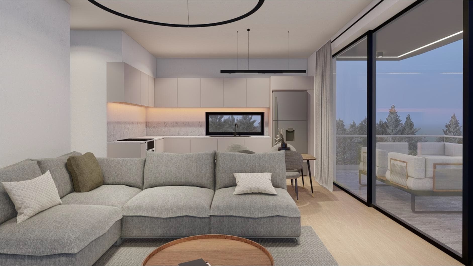 2-bedrooms apartments in Nicosia, Cyprus.