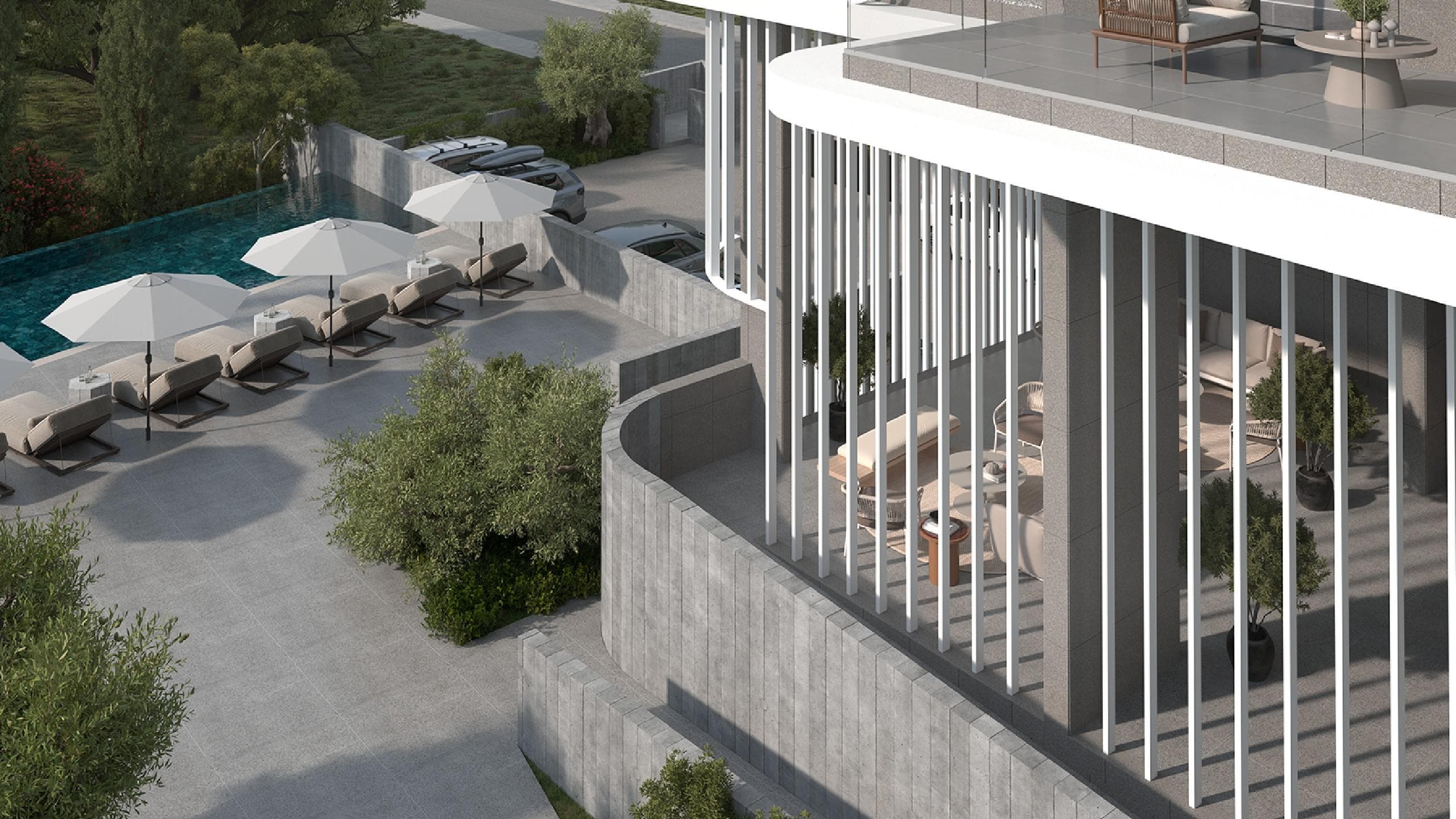 2-bedrooms apartments in Limassol, Cyprus.