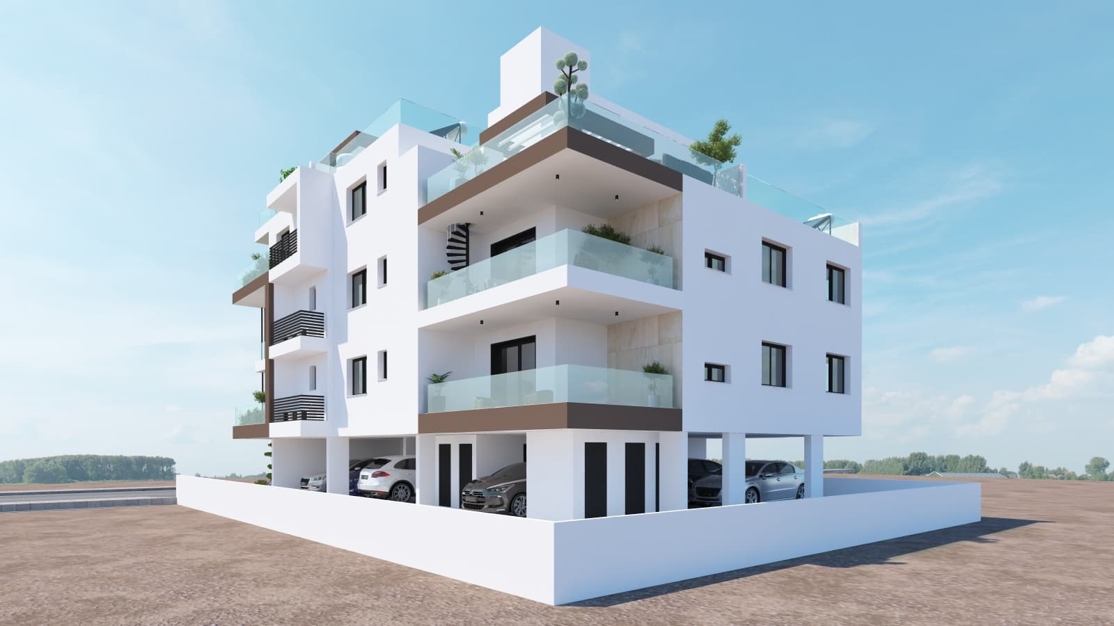 2-bedrooms apartments in Larnaca, Cyprus.