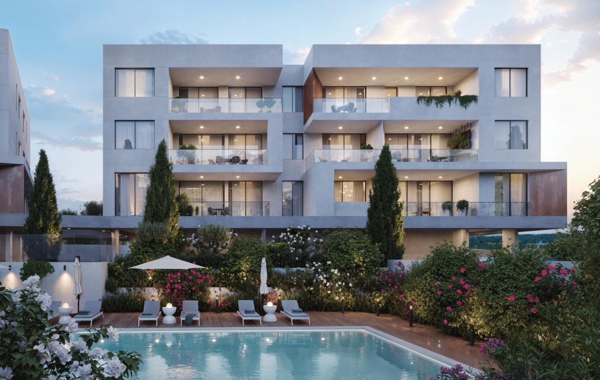 3-bedrooms apartments in Limassol, Cyprus.