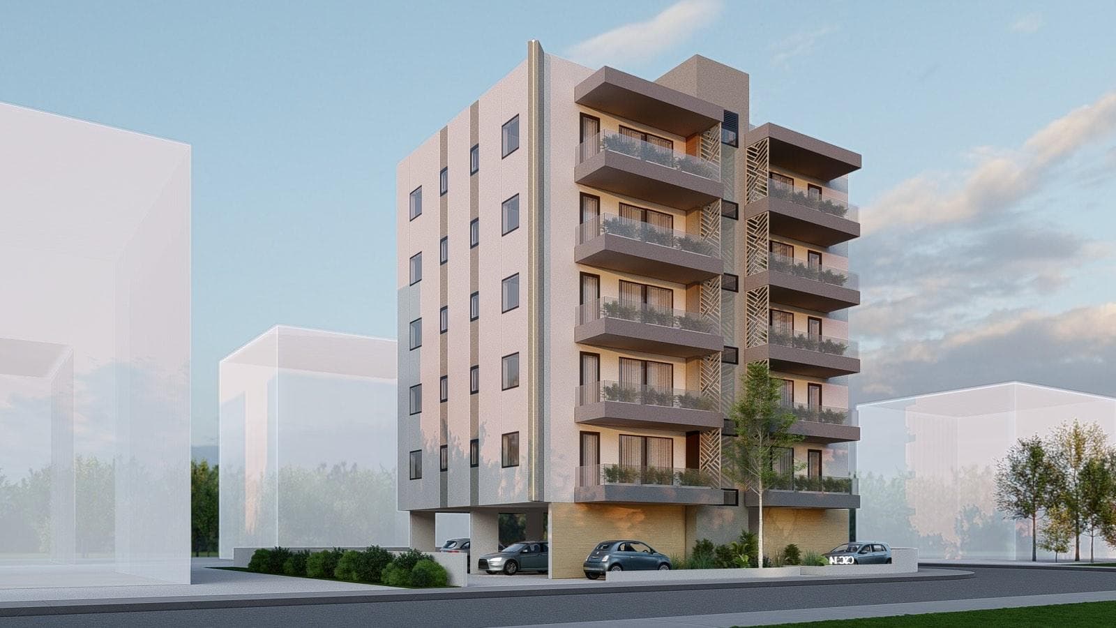2-bedrooms apartments in Nicosia, Cyprus.
