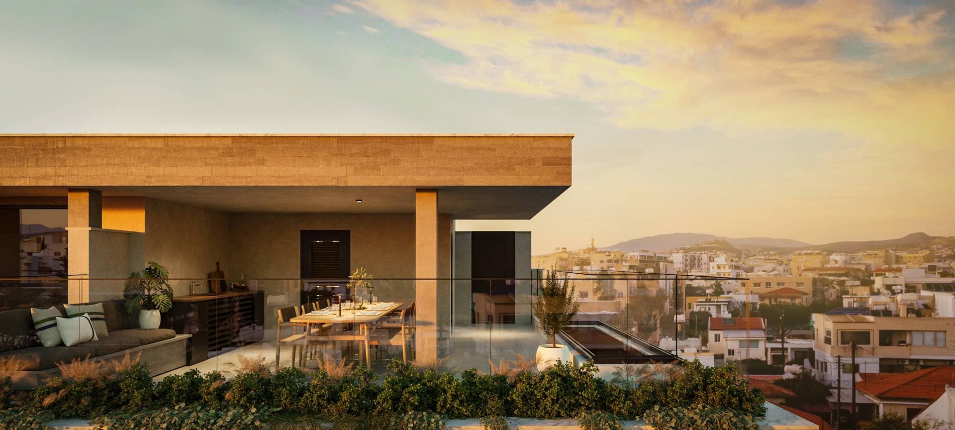 3-bedrooms apartments in Limassol, Cyprus.