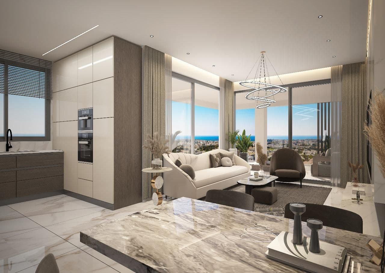 3-bedrooms apartments in Paphos, Cyprus.