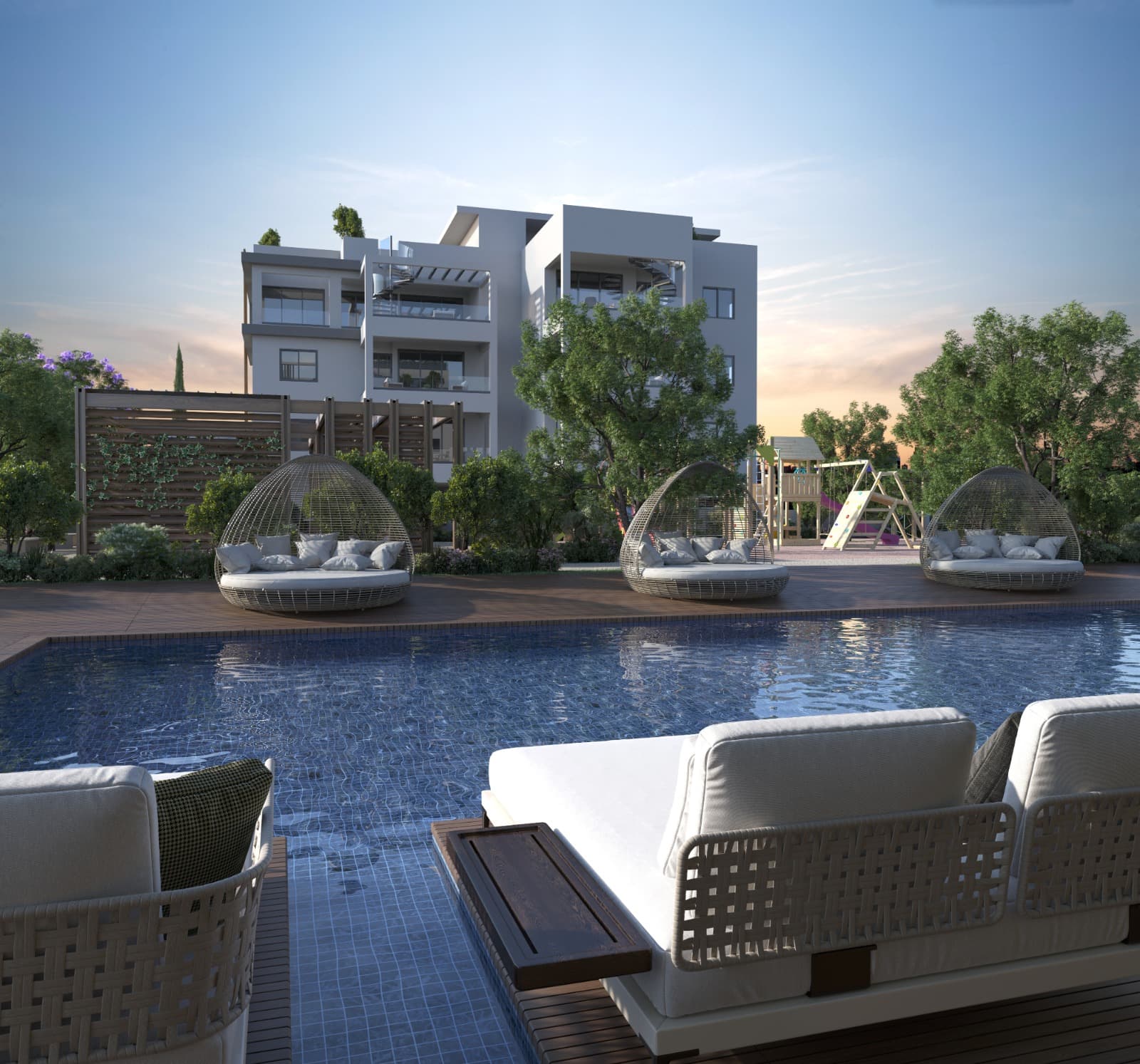 2-bedrooms apartments in Limassol, Cyprus.