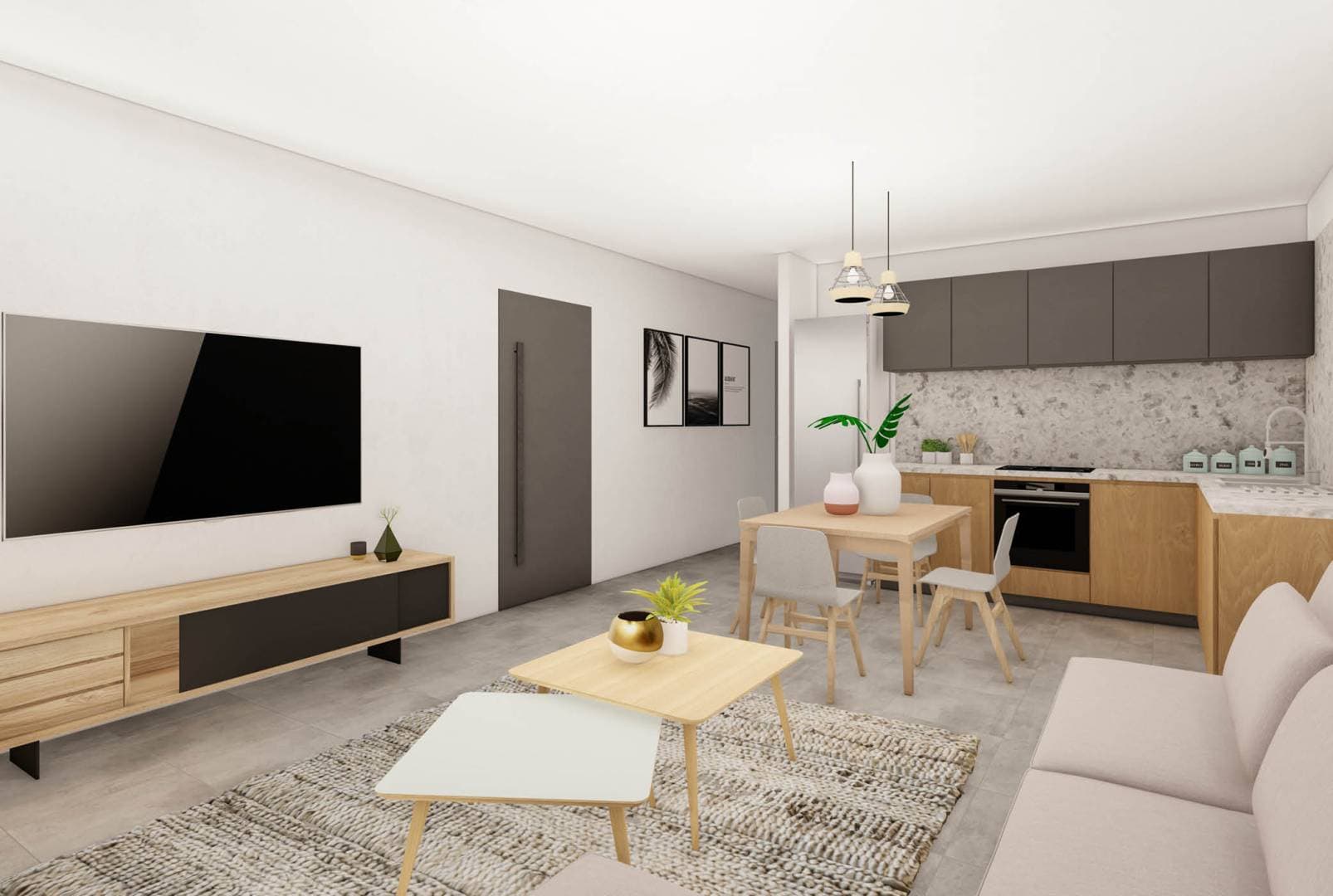 2-bedrooms apartments in Limassol, Cyprus.