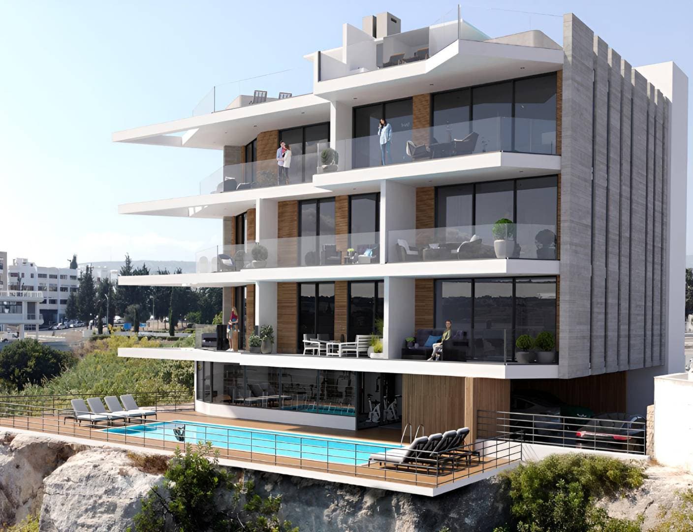2-bedrooms apartments in Paphos, Cyprus.
