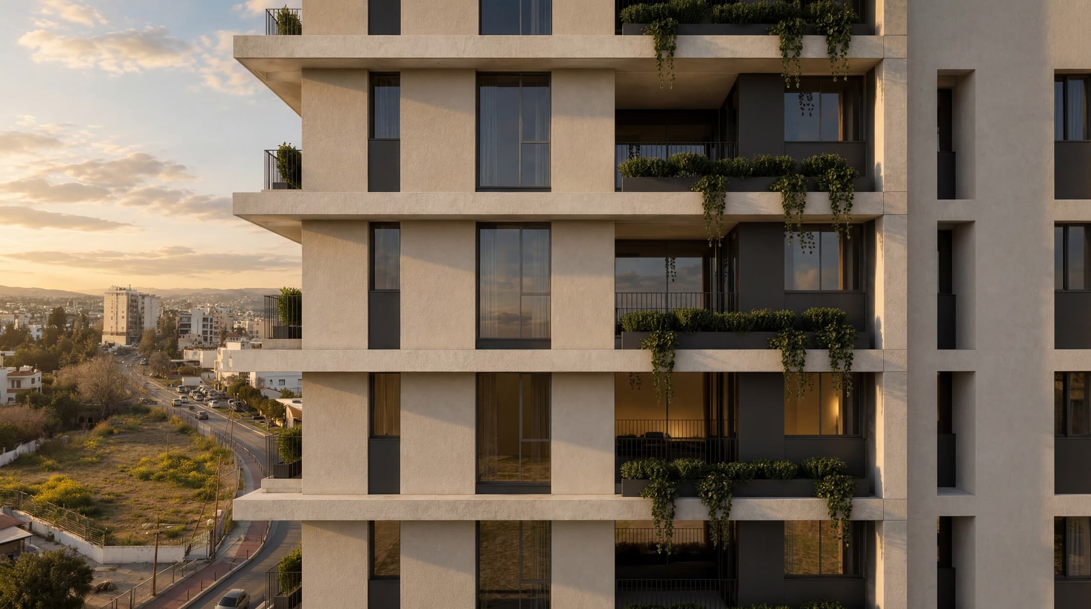 2-bedrooms apartments in Limassol, Cyprus.