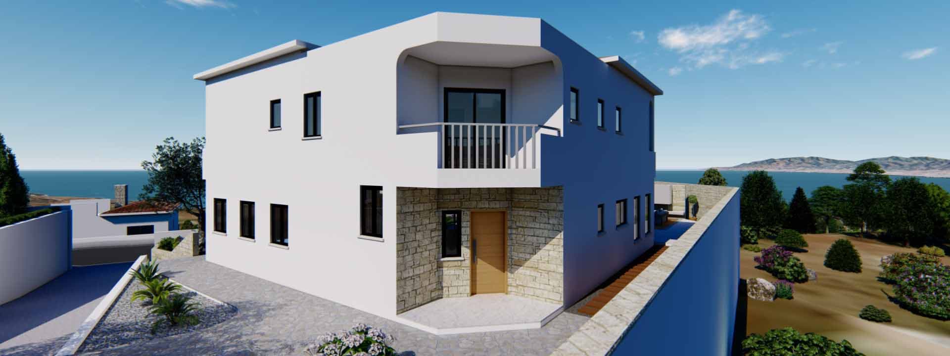 3-bedrooms house in Paphos, Cyprus.