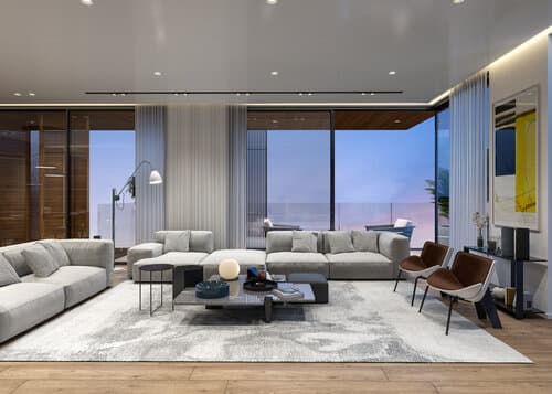 3-bedrooms apartments in Nicosia, Cyprus.