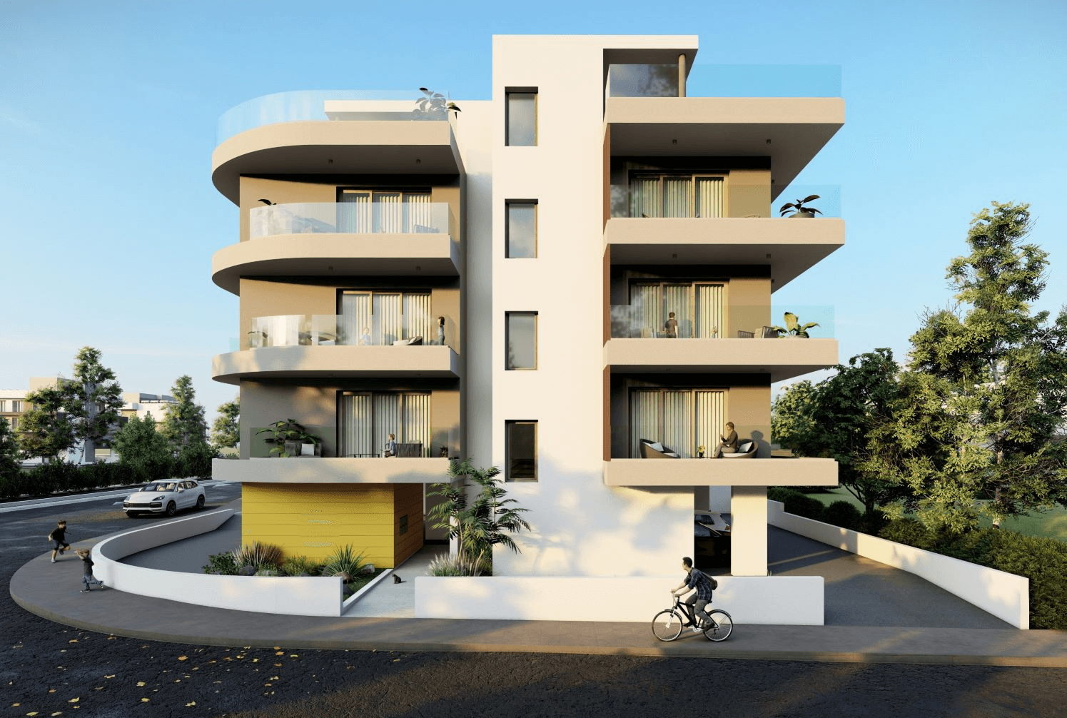 2-bedrooms apartments in Larnaca, Cyprus.