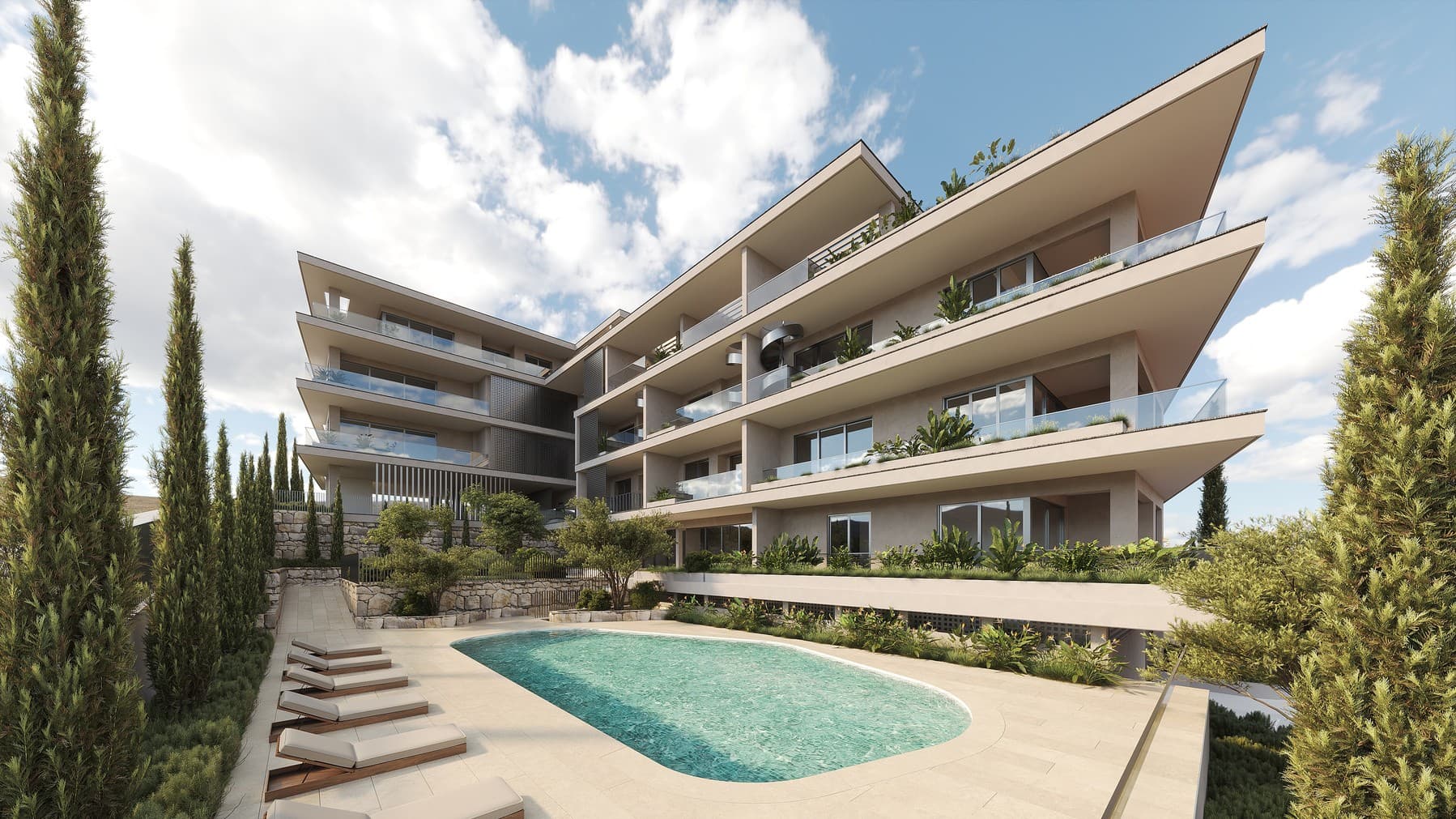 2-bedrooms apartments in Limassol, Cyprus.
