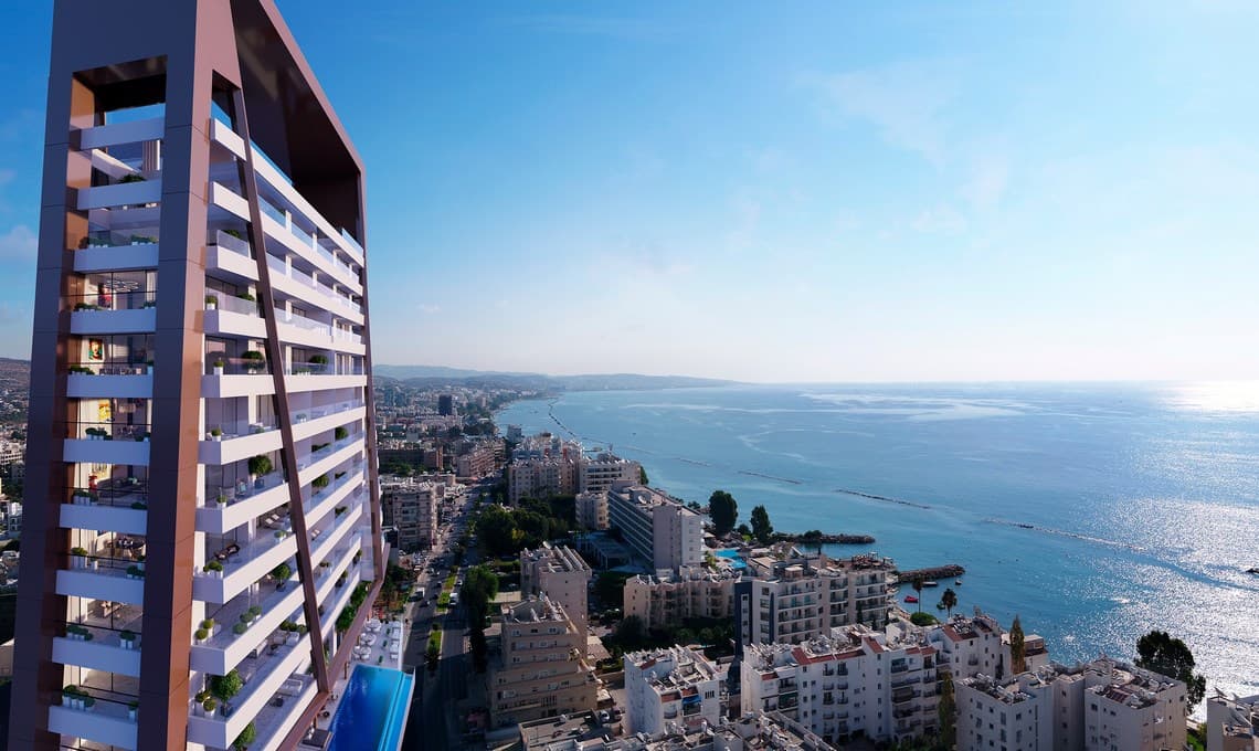 1-bedrooms apartments in Limassol, Cyprus.