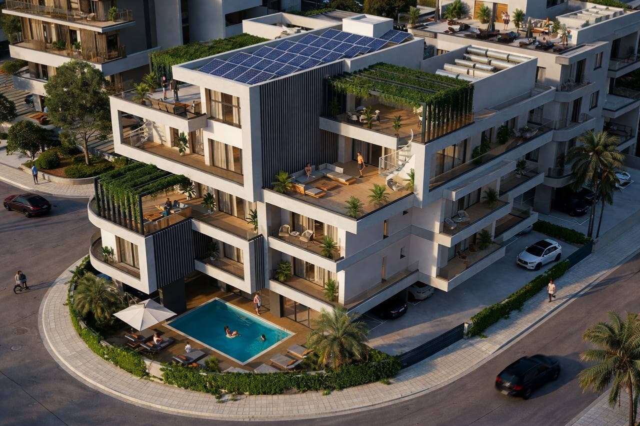 2-bedrooms apartments in Limassol, Cyprus.