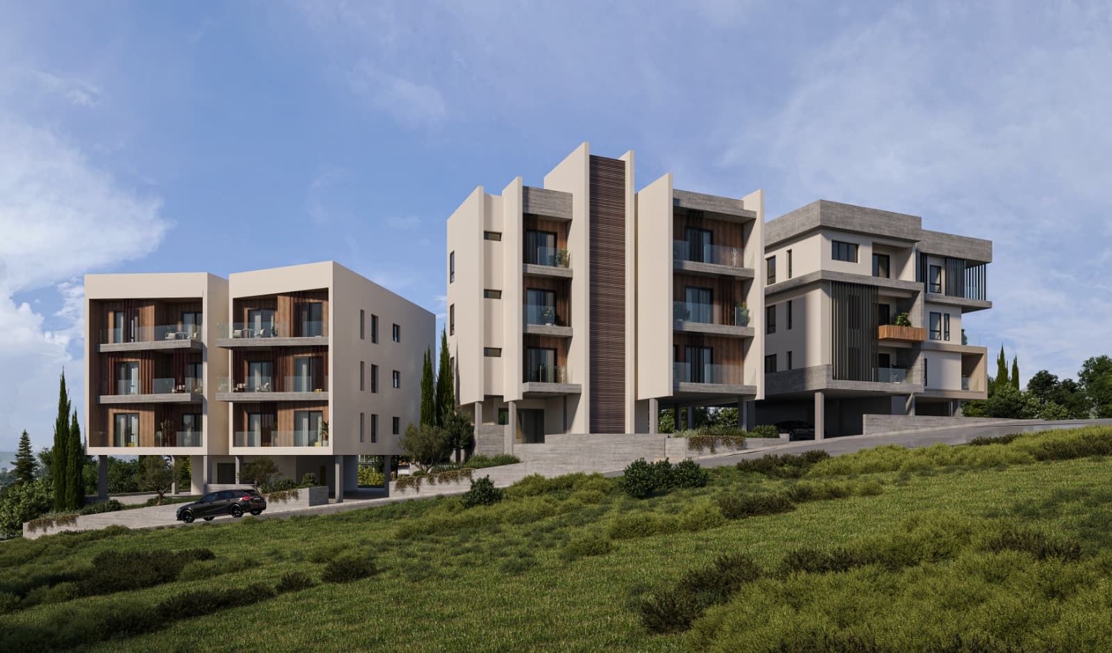 2-bedrooms apartments in Limassol, Cyprus.