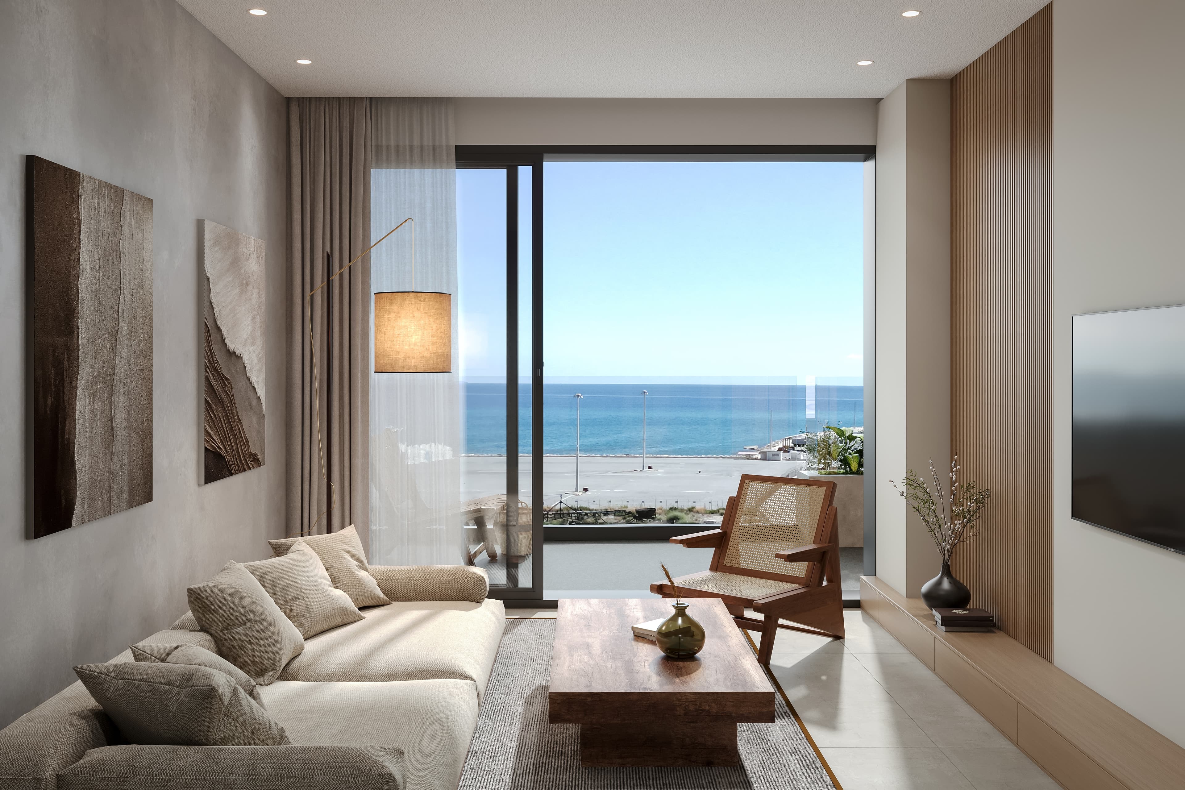 2-bedrooms apartments in Larnaca, Cyprus.