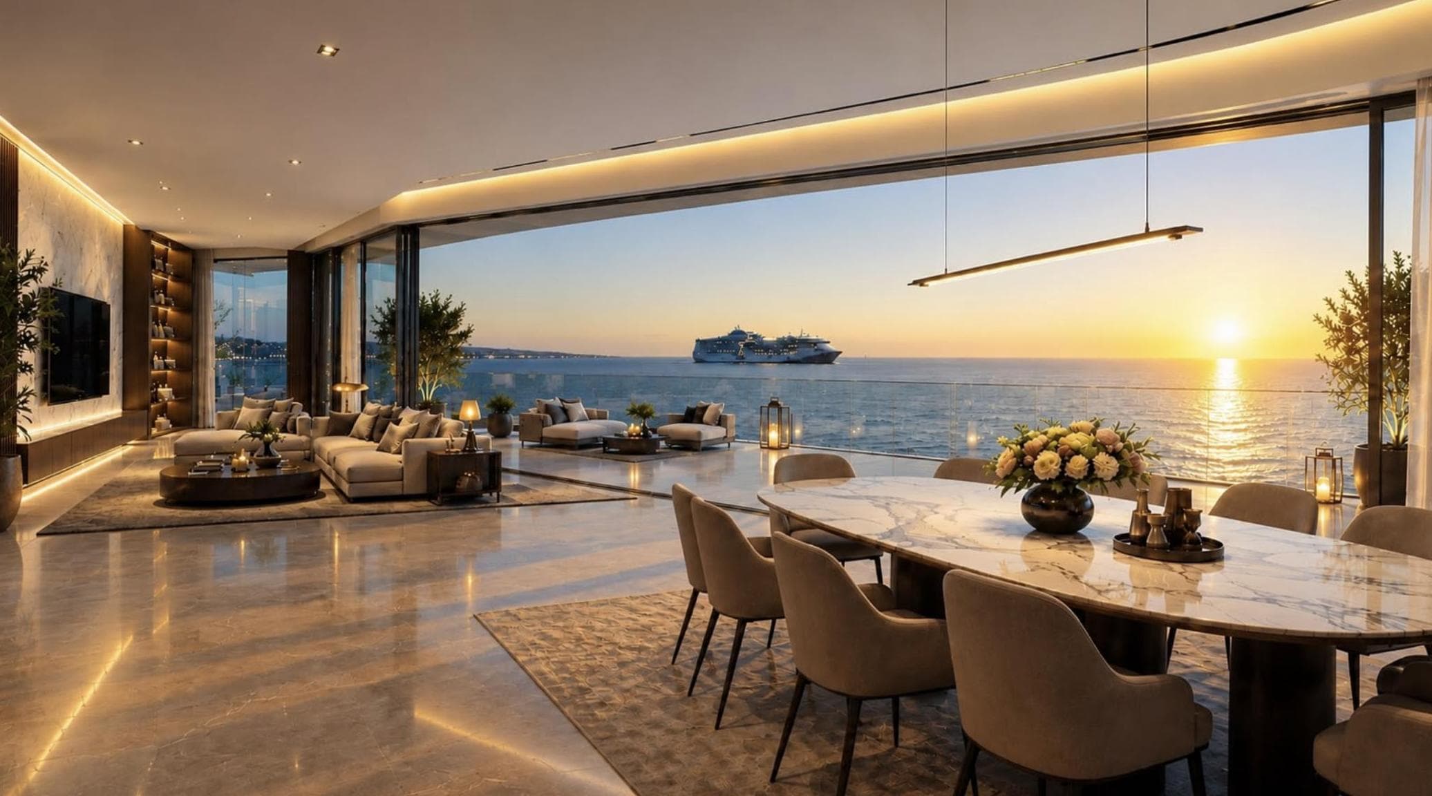 3-bedrooms apartments in Larnaca, Cyprus.