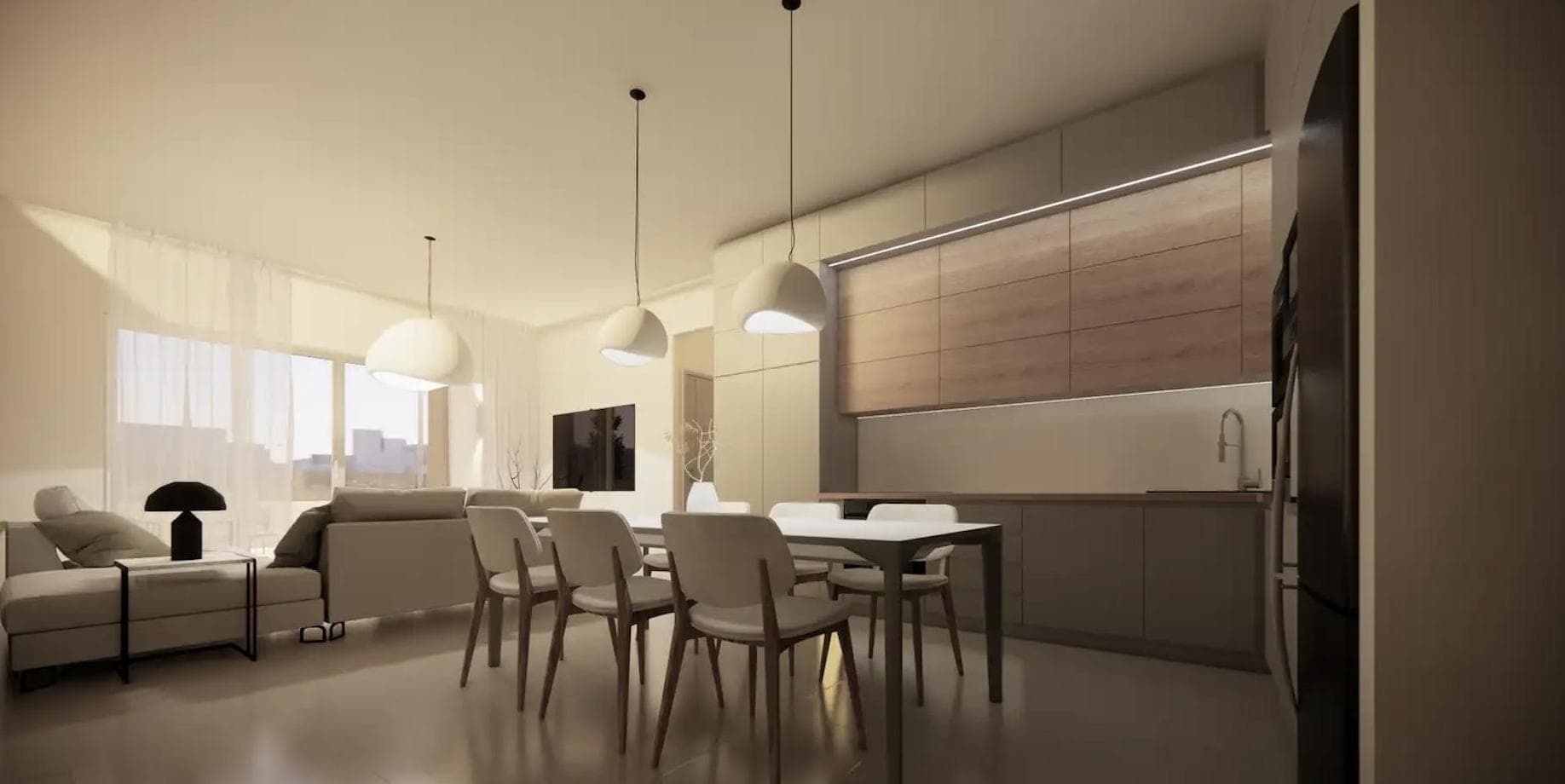 2-bedrooms apartments in Nicosia, Cyprus.