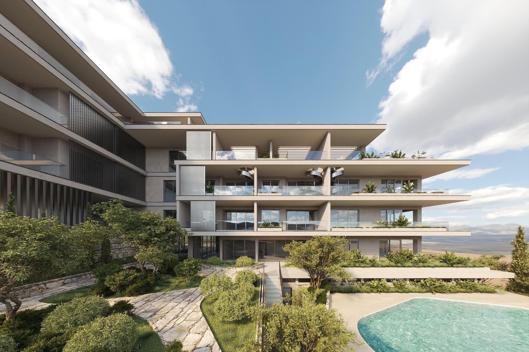 2-bedrooms apartments in Limassol, Cyprus.