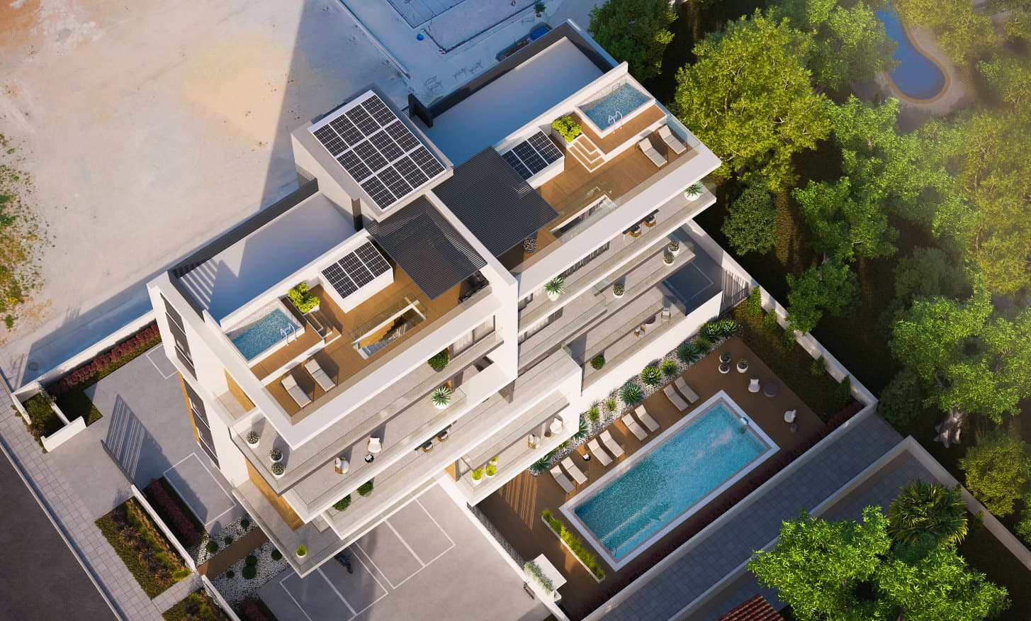 2-bedrooms apartments in Limassol, Cyprus.