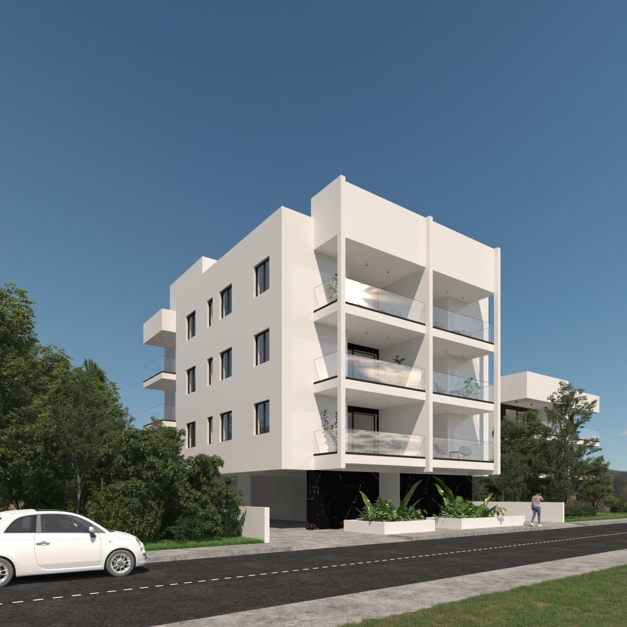 2-bedrooms apartments in Nicosia, Cyprus.