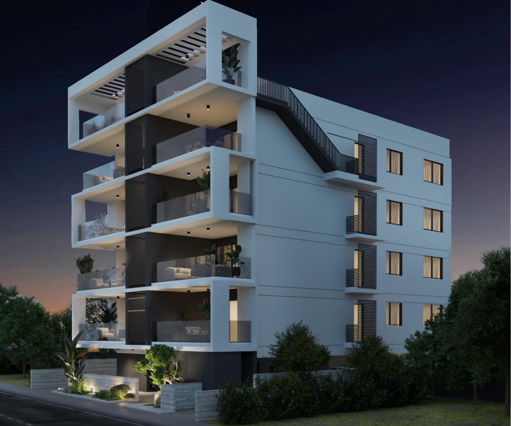 3-bedrooms apartments in Nicosia, Cyprus.