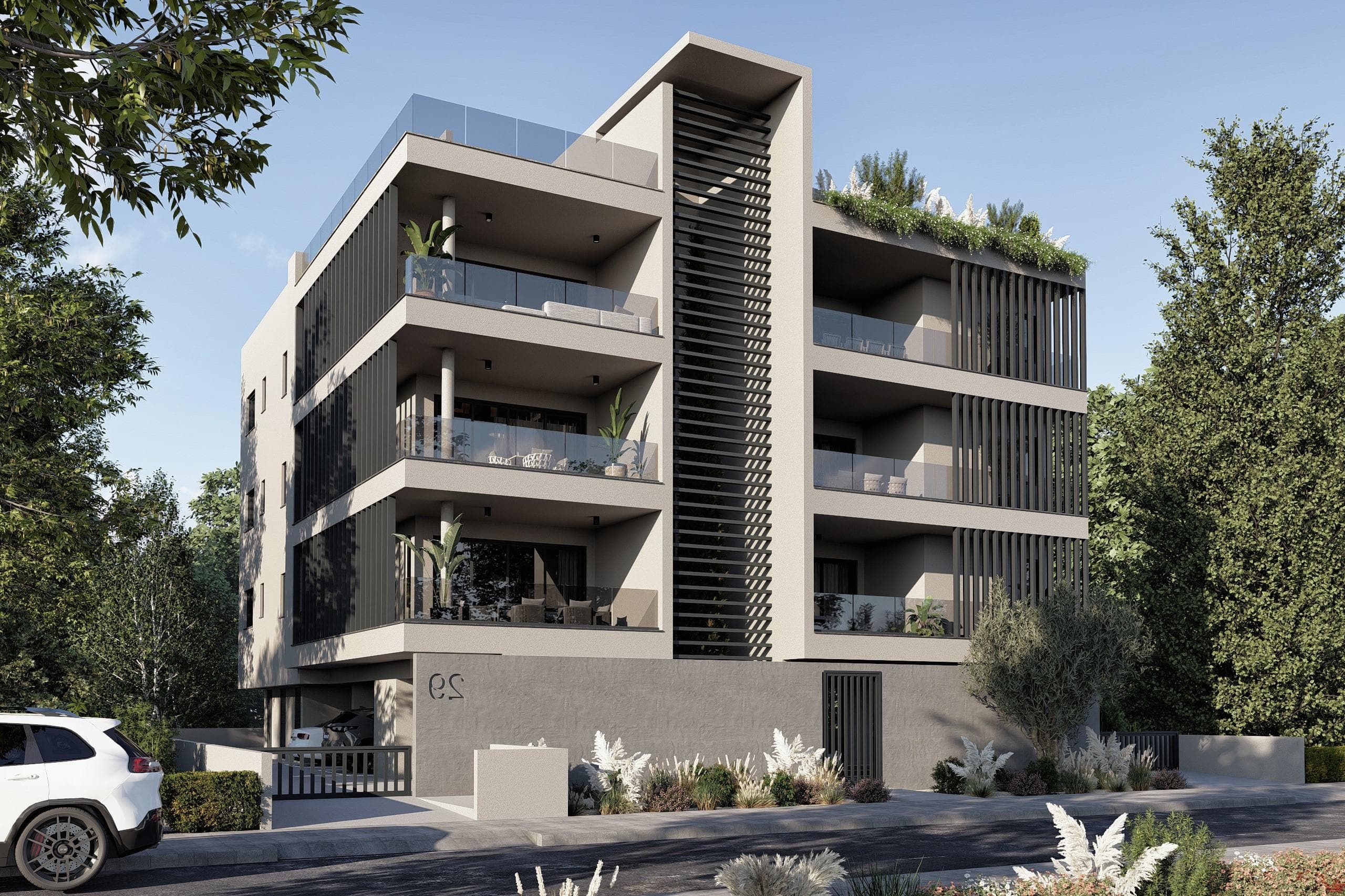 2-bedrooms apartments in Nicosia, Cyprus.