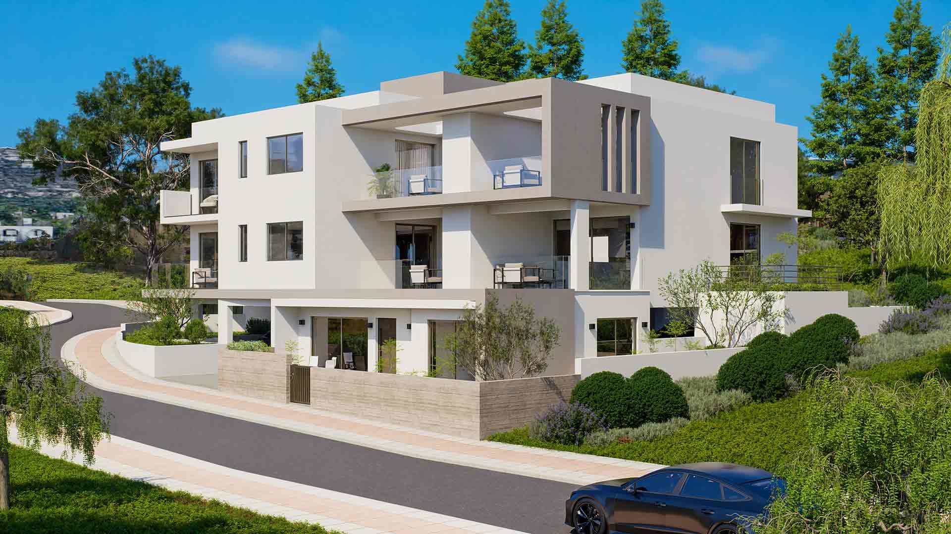 2-bedrooms apartments in Paphos, Cyprus.