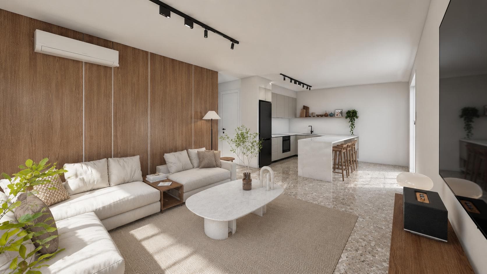 2-bedrooms apartments in Nicosia, Cyprus.