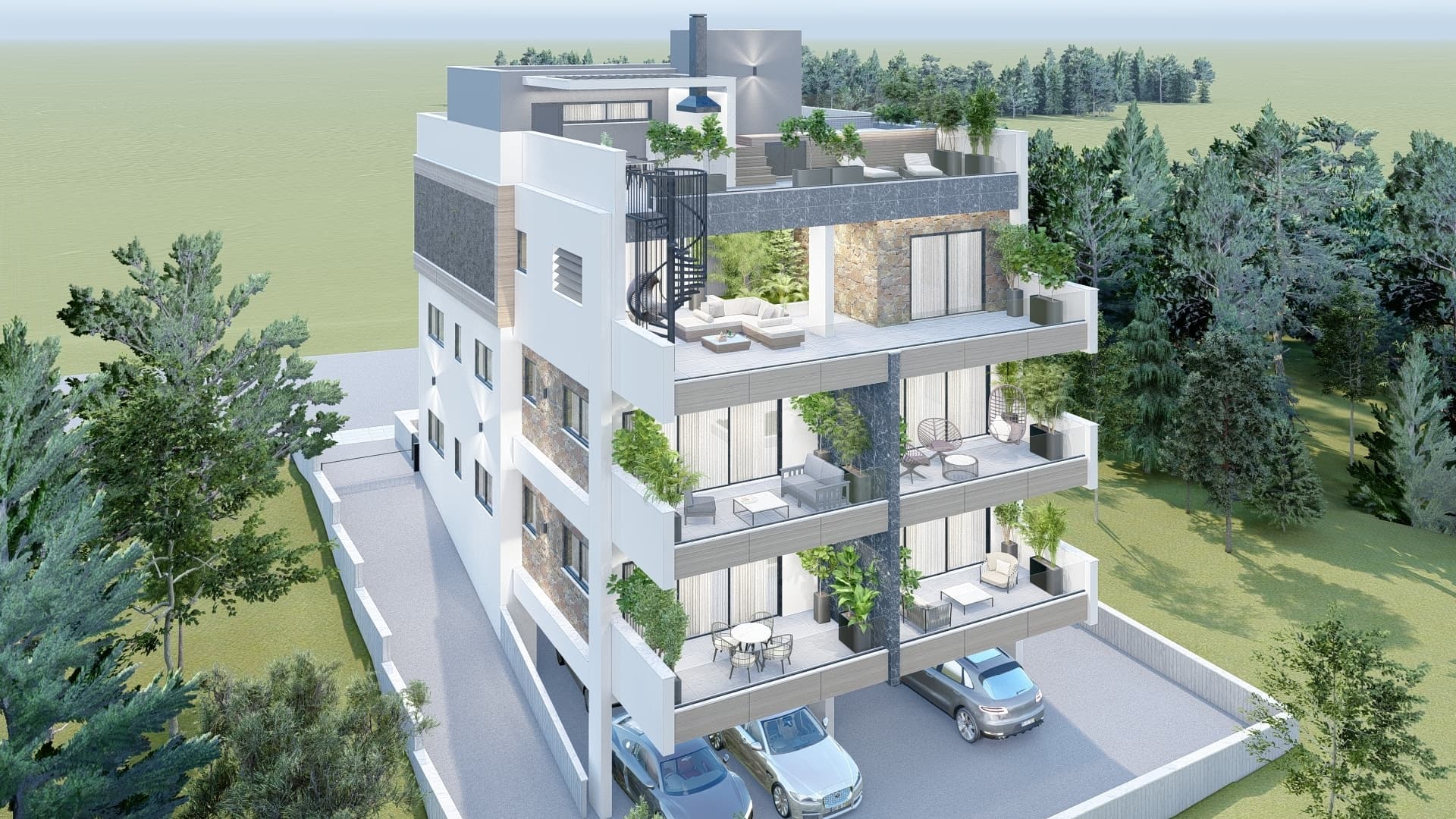 3-bedrooms apartments in Limassol, Cyprus.