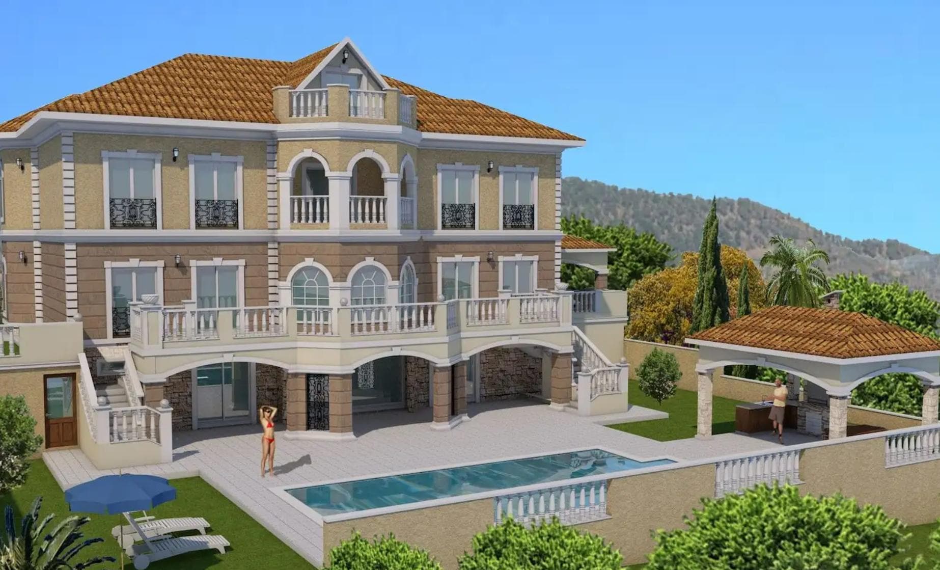 4-bedrooms house in Limassol, Cyprus.
