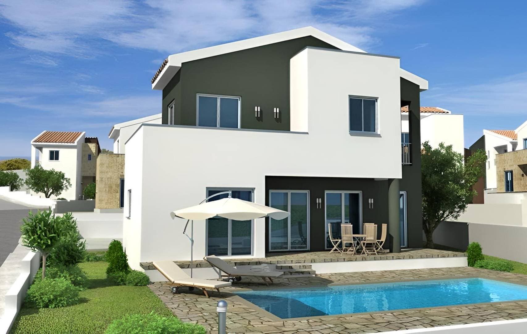 3-bedrooms house in Limassol, Cyprus.