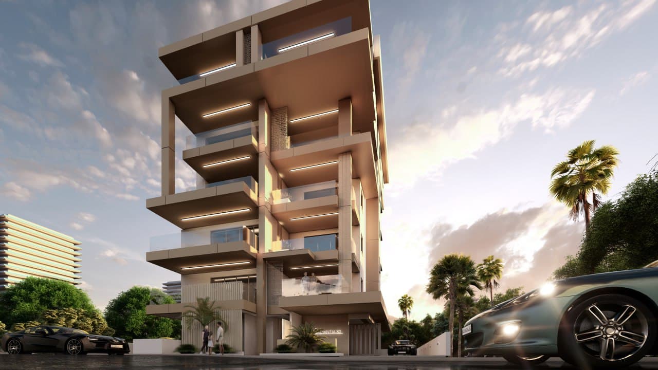 2-bedrooms apartments in Nicosia, Cyprus.