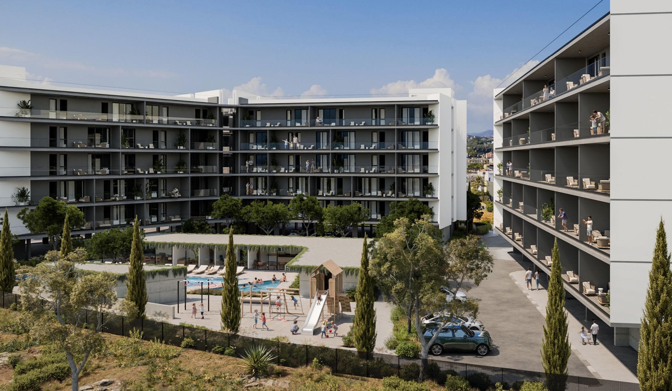 2-bedrooms apartments in Limassol, Cyprus.