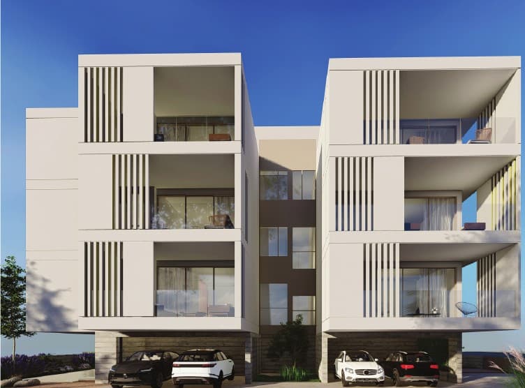 2-bedrooms apartments in Limassol, Cyprus.