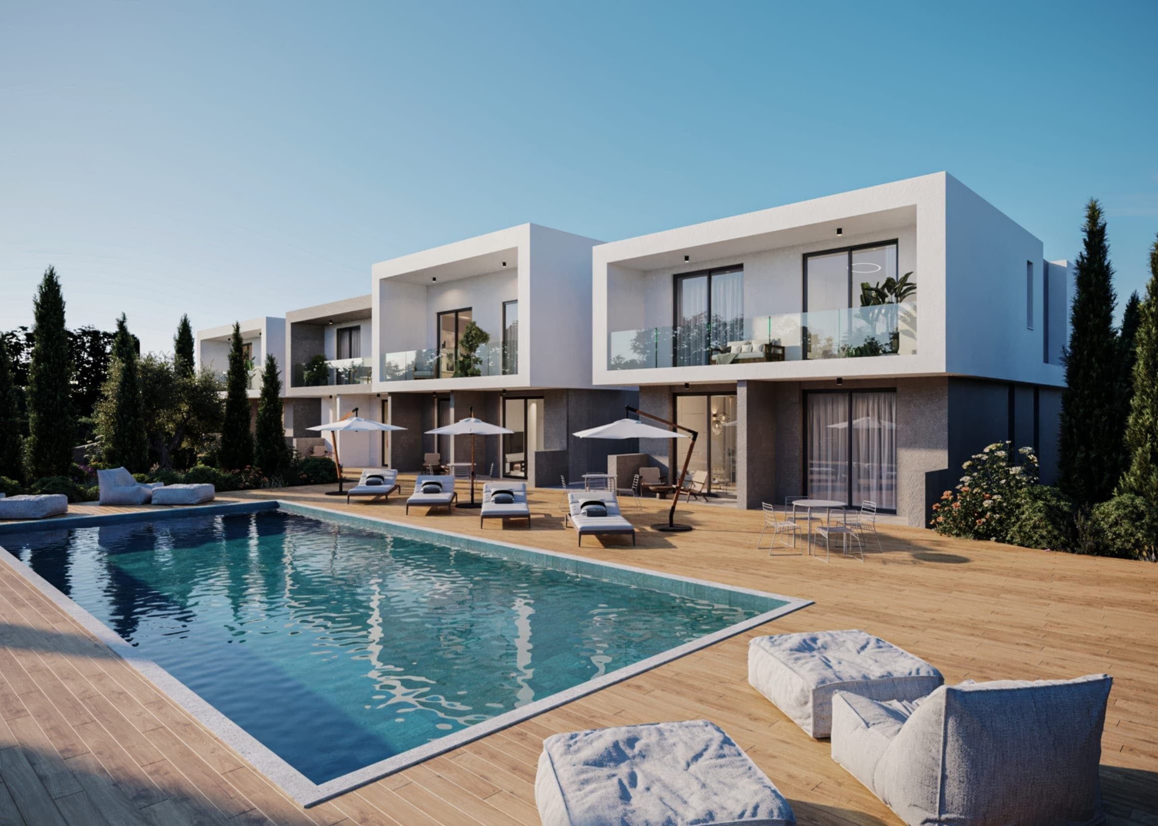 2-bedrooms apartments in Paphos, Cyprus.
