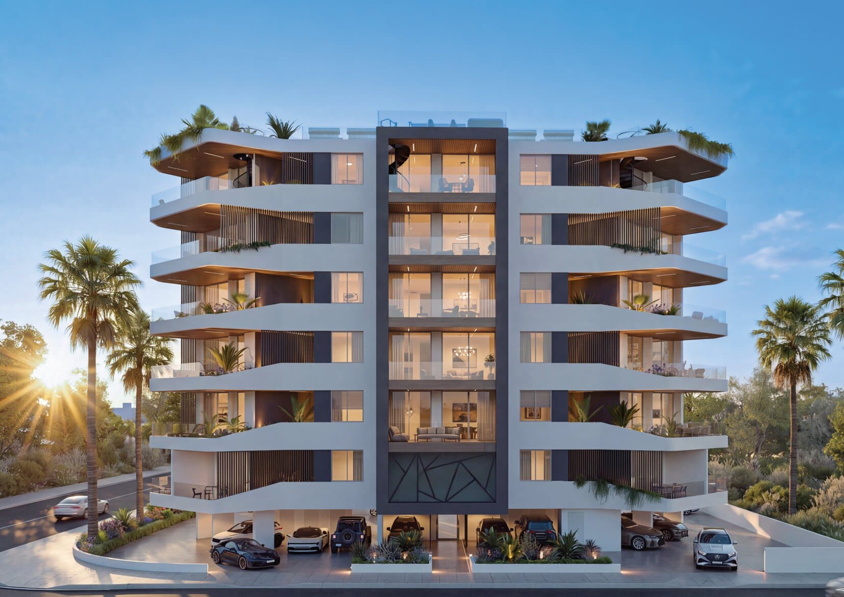 2-bedrooms apartments in Larnaca, Cyprus.