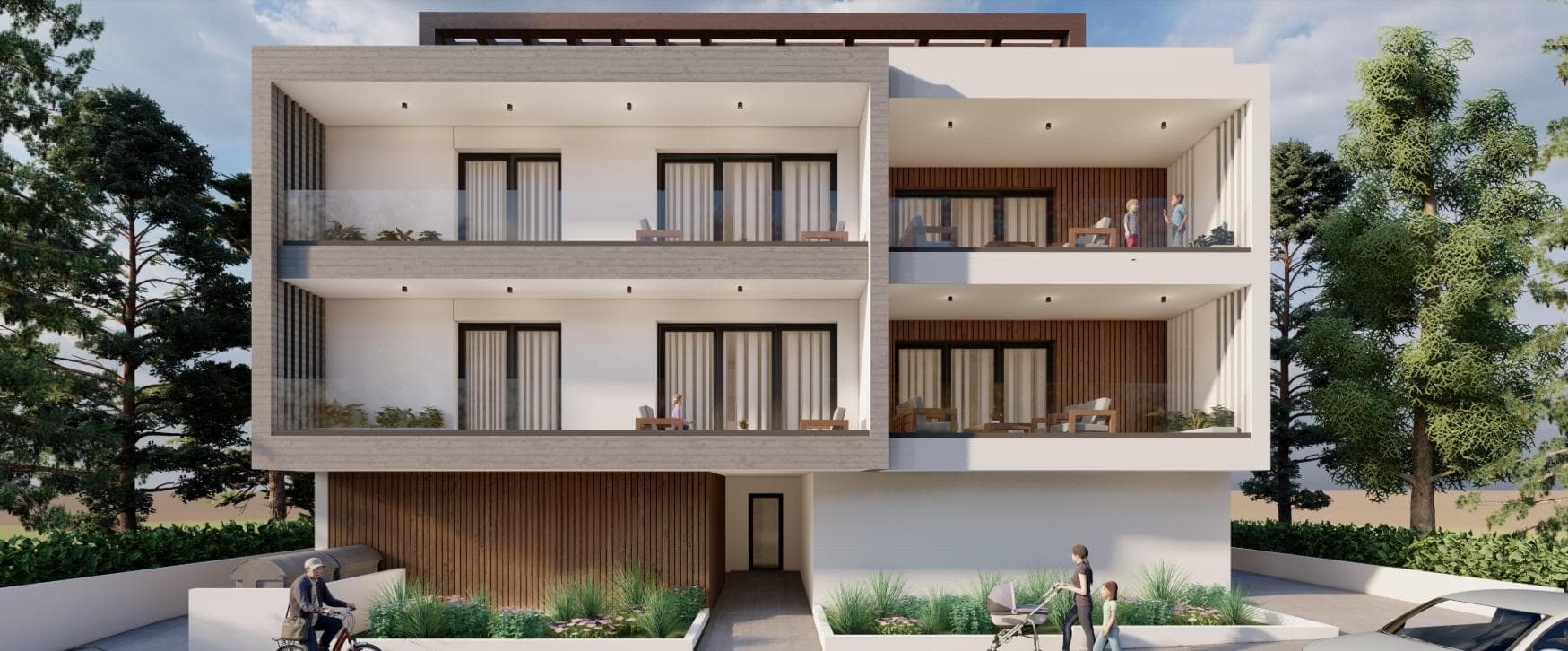 3-bedrooms apartments in Nicosia, Cyprus.