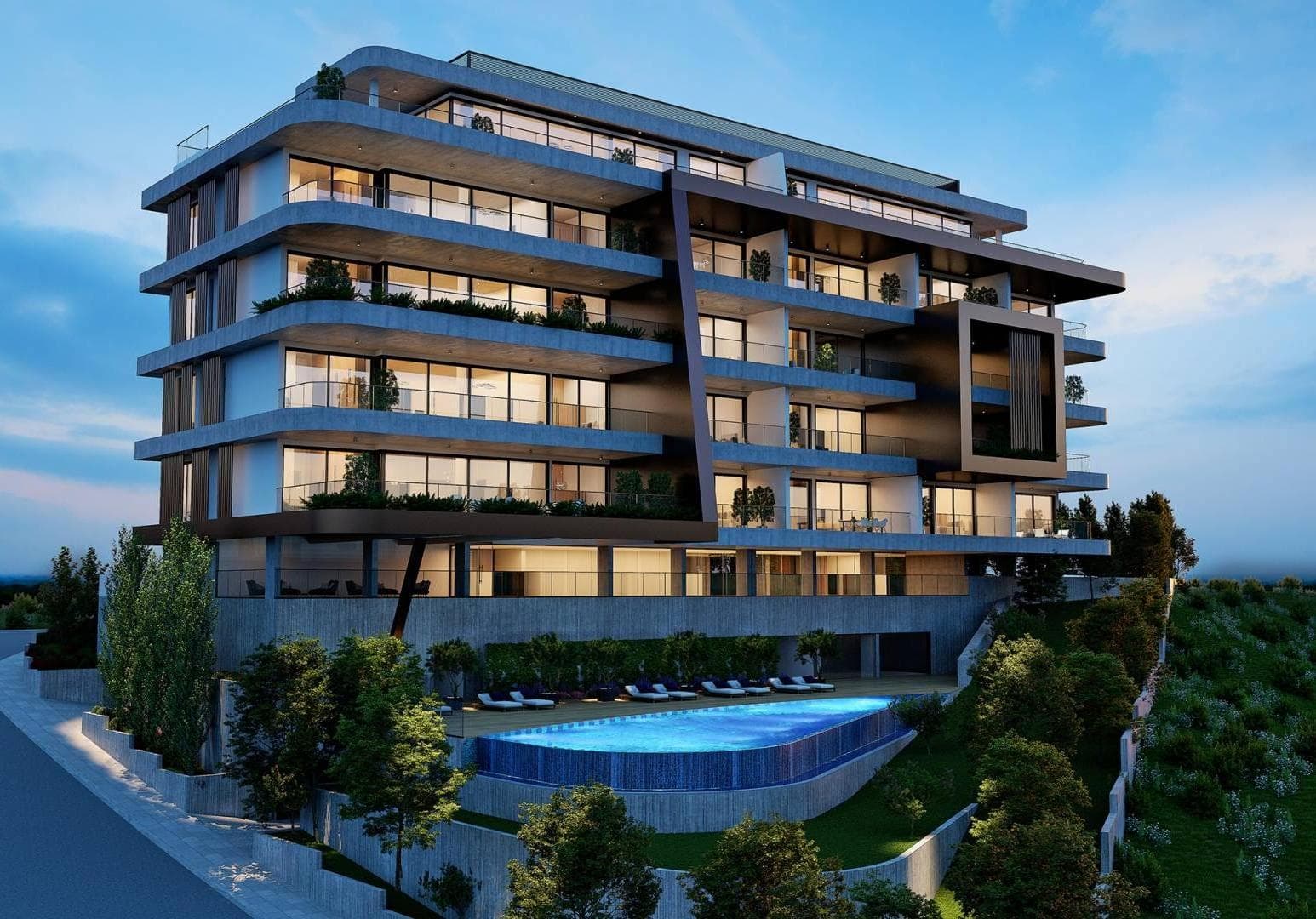 2-bedrooms apartments in Limassol, Cyprus.